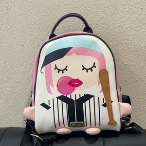 Luv by Betsey Johnson baseball girl backpack